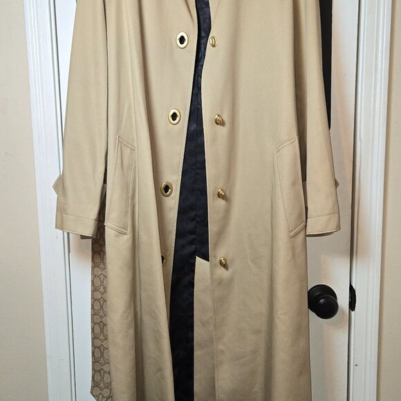 Coach Turnlock Trench Coat – XS (Oversized Fit, Fits Up to Size Large) - Picture 2 of 10